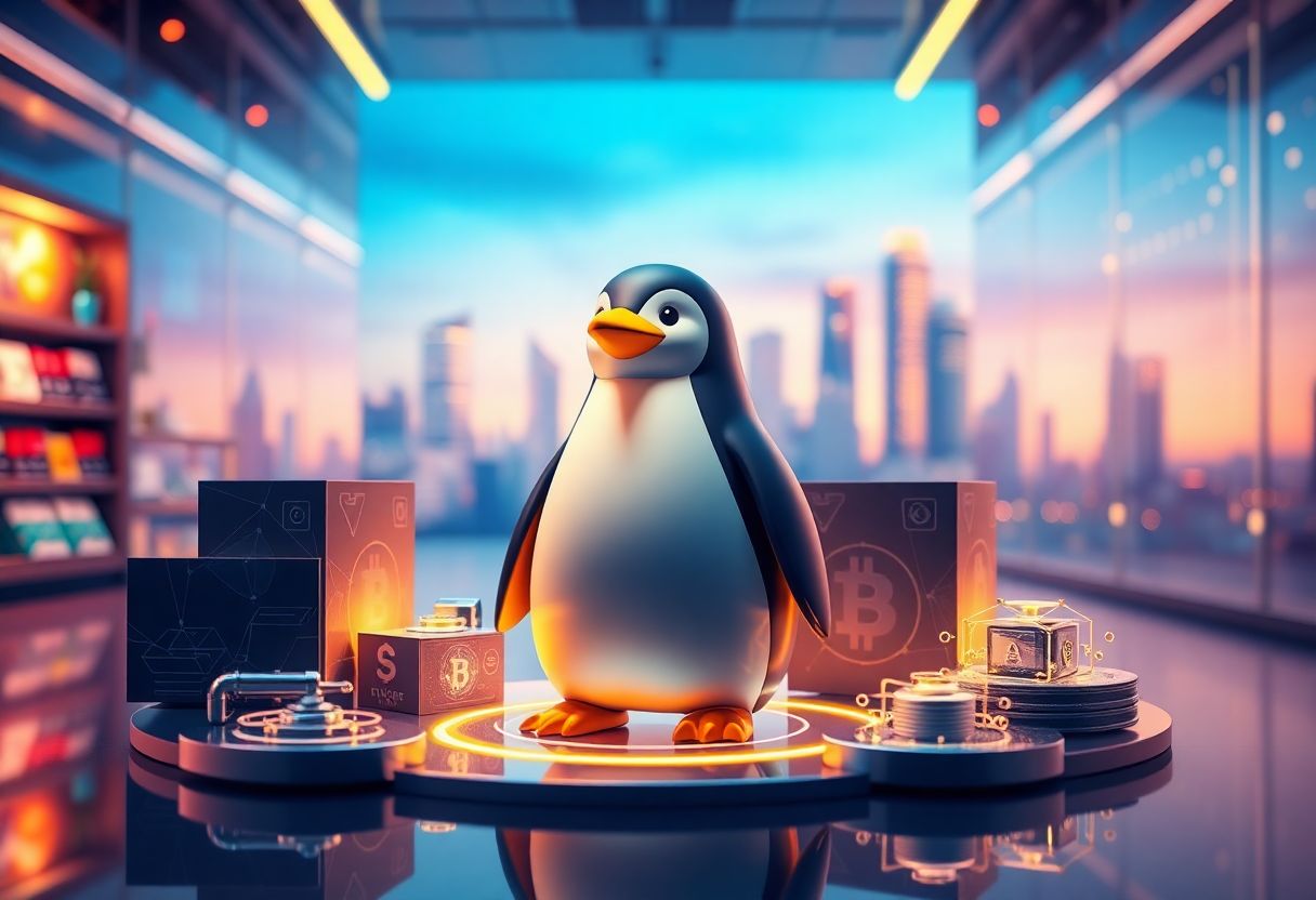 Editorial illustration for: Pudgy Penguins and the NFT Brand That Built a Toy Empire Before Its Token