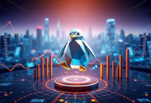 Editorial illustration for: Pudgy Penguins' PENGU Token Pulls Back 1.2% but Holds $567M Market Cap