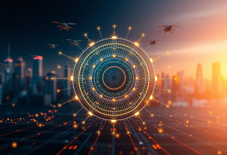 Editorial illustration for: Safe Pro Posts 560% Revenue Surge on AI Drone Threat Detection