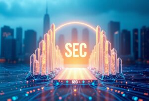 Editorial illustration for: SEC Chair Paul Atkins Signals New Framework for On-Chain Trading and Crypto Yield Products