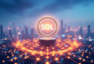 Editorial illustration for: Solana Holds $93 as Spot ETF Demand and Staking Participation Stabilize the Network's Market Cap