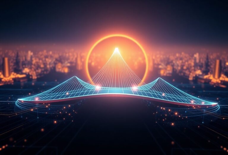 Editorial illustration for: Stargate Finance Surges 30% as Cross-Chain Bridge Volume Climbs