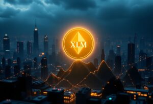 Editorial illustration for: Stellar Surges 14% as XLM Bucks the Bitcoin ETF Exodus