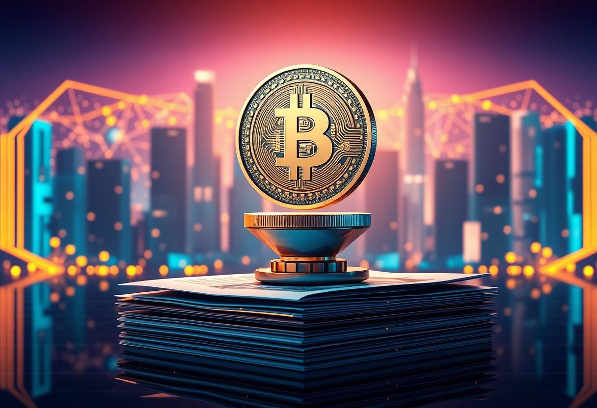 Editorial illustration for: Strategy Weighs Selling Bitcoin to Fund a $1.5 Billion Convertible Note Retirement