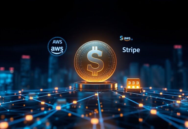 Editorial illustration for: Stripe and AWS Build the Payment Rails That Let AI Agents Spend Money Autonomously