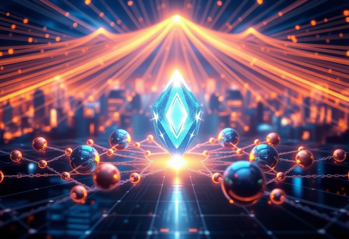 Editorial illustration for: Sui Builds DeFi and Gaming Momentum as Layer-1 Blockchain Climbs in the Rankings