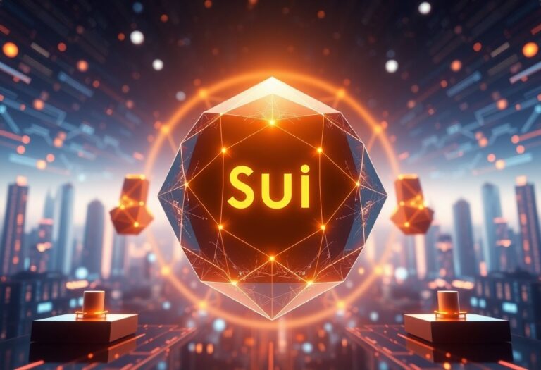 Editorial illustration for: Sui Climbs as Layer-1 Rotation Draws $731M in Daily Volume