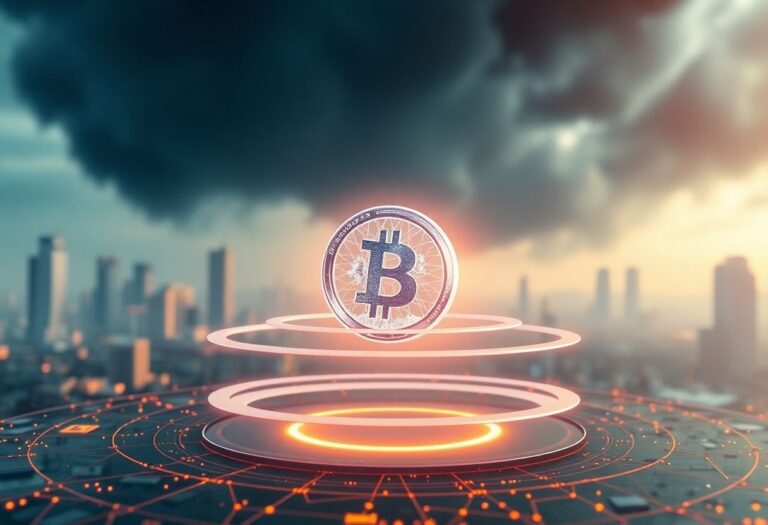 Editorial illustration for: Sui Falls Nearly 8% as Layer-1 Tokens Bear the Brunt of Macro Pressure