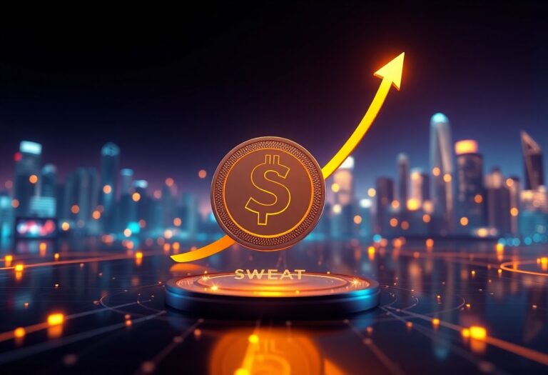 Editorial illustration for: Sweat Economy Surges 555% in 24 Hours as Move-to-Earn Token Returns to Trending Lists