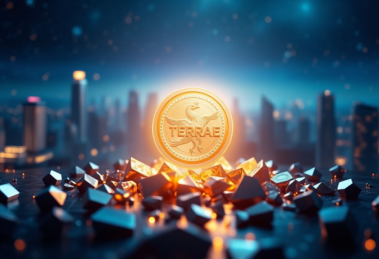 Editorial illustration for: Terra Luna Classic Holds a $413 Million Market Cap as the Community Keeps the Original Chain Alive