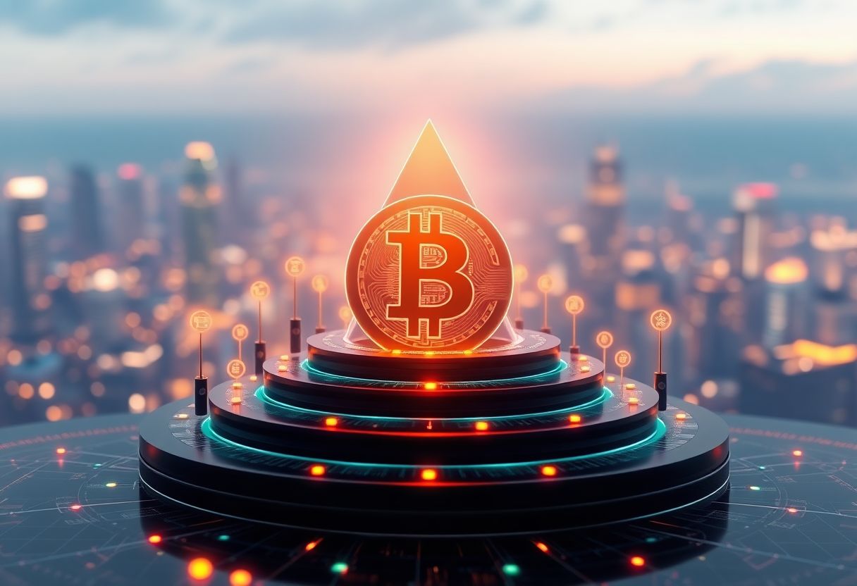 Editorial illustration for: Tom Lee Says a May Close Above $76,000 Would Confirm Bitcoin's New Bull Market