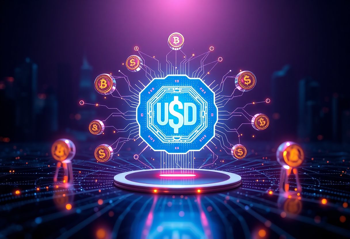 Editorial illustration for: USD.AI and the CHIP Token Test a New Model for AI-Native Stablecoin Infrastructure