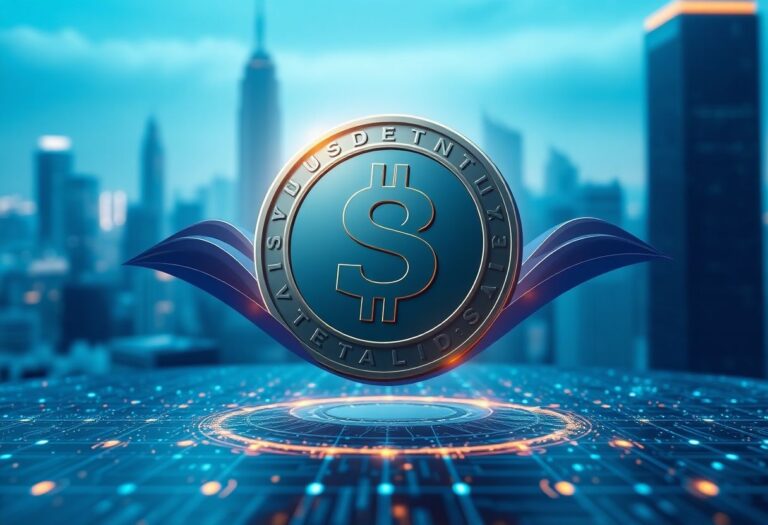 Editorial illustration for: USD.AI CHIP Token Falls 11% as the AI-Branded Stablecoin Hybrid Tests $117 Million Market Cap