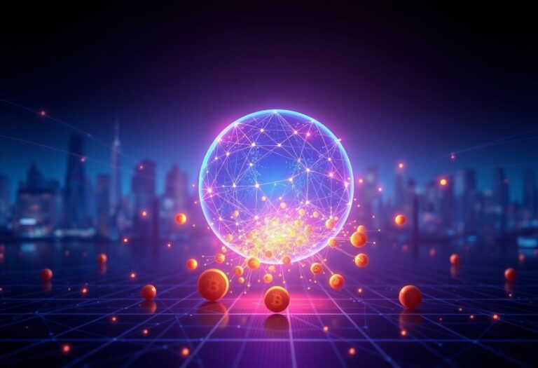 Editorial illustration for: Virtuals Protocol Falls 7% as AI Agent Token Sector Faces Broad Cryptocurrency Pressure