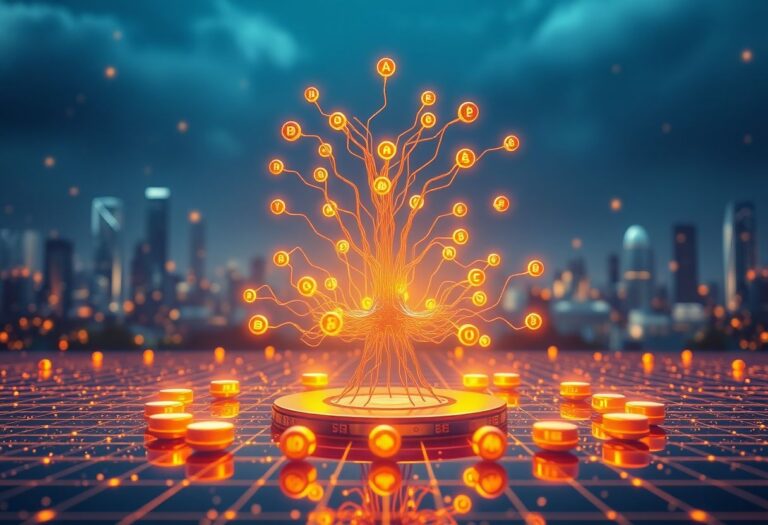 Editorial illustration for: Virtuals Protocol Holds Ground as AI Agent Token Rotation Accelerates
