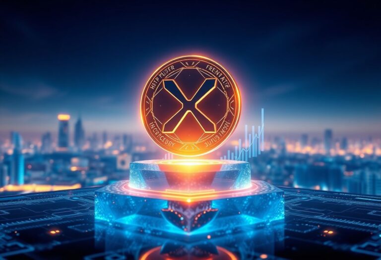 Editorial illustration for: XRP Holds Momentum as ETF Flows and Funding Rates Point Toward a Potential Breakout