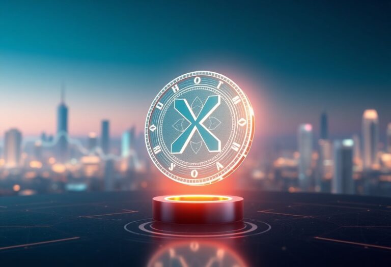 Editorial illustration for: XRP Holds Rank 5 as Derivatives Deleveraging and Regulatory Clarity Drive Consolidation