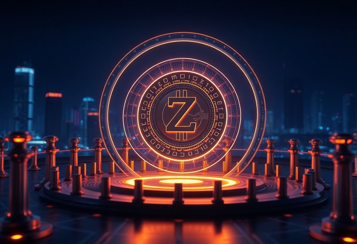 Editorial illustration for: Zcash Climbs as Privacy-Coin Demand Builds on Renewed Surveillance Fears