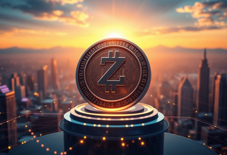 Editorial illustration for: Zcash Climbs to Rank 15 as Privacy Coin Demand Builds