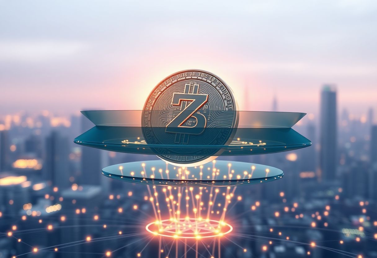 Editorial illustration for: Zcash Drops 9% but Privacy Coin Demand Holds Structural Floor