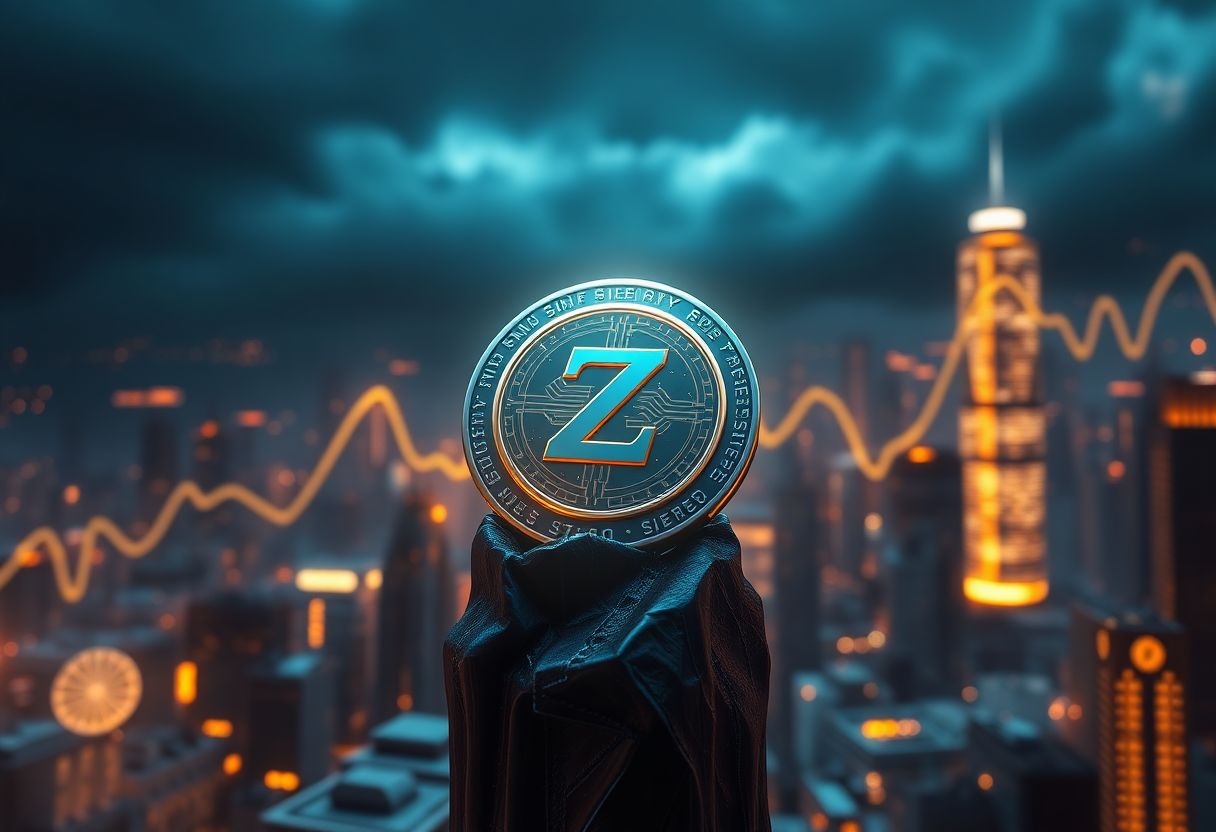 Editorial illustration for: Zcash Gains 4.6% in a Down Market as Privacy Coin Draws Fresh Attention