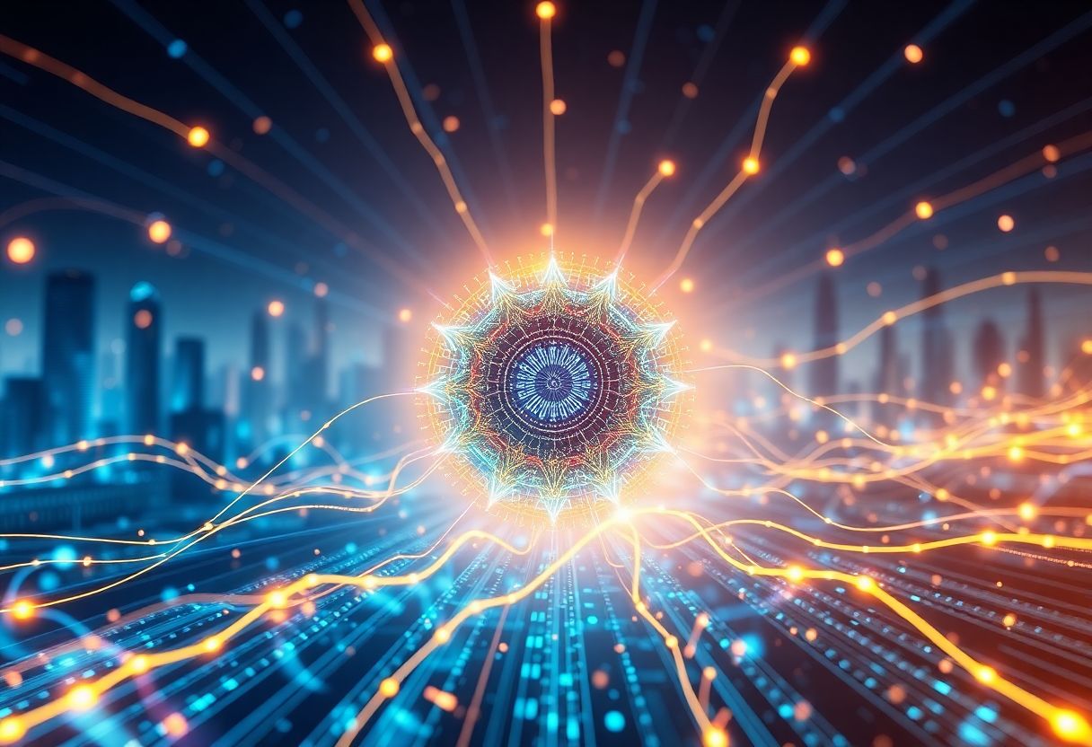 Editorial illustration for: Allora Surges 123% in 24 Hours as AI Inference Market Heats Up