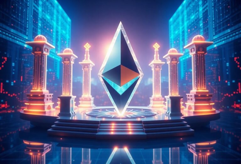 Editorial illustration for: Bitmine Raises $280M in Preferred Stock to Expand Ethereum Treasury