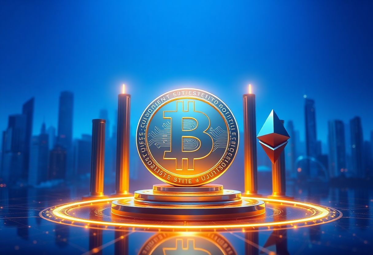 Editorial illustration for: DFG's James Wo Bets Big on Bitcoin While Questioning Ethereum's Ceiling
