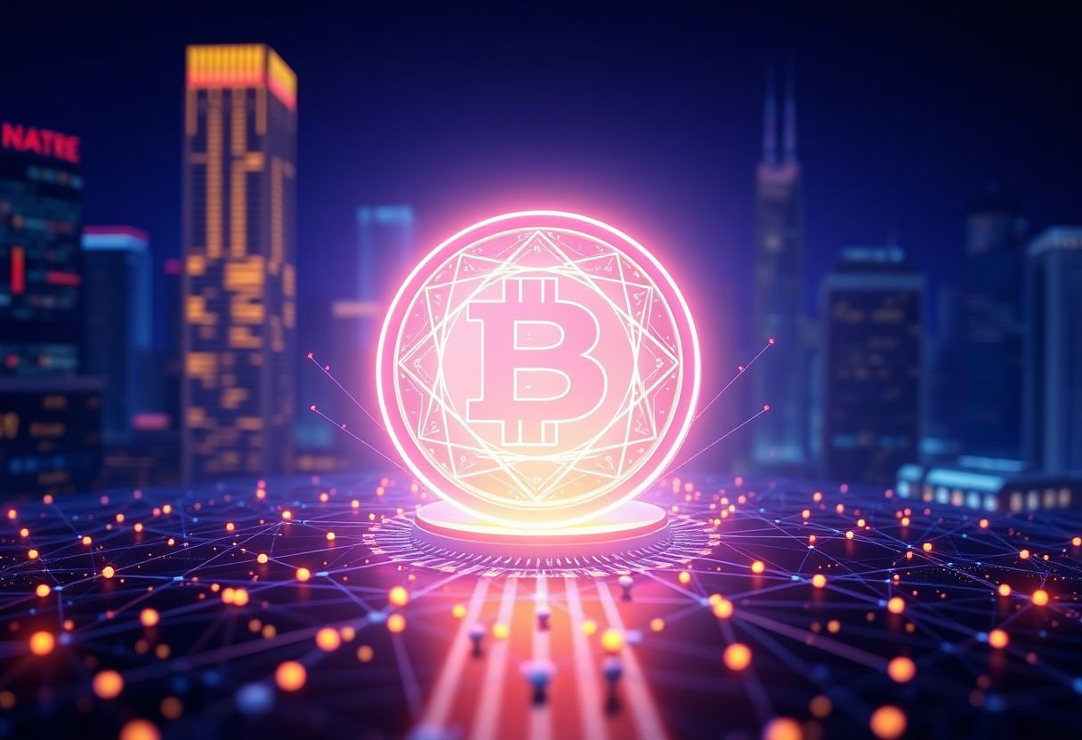 Editorial illustration for: LAB Surges 43% as AI-Gaming Token Defies Broad Altcoin Selloff
