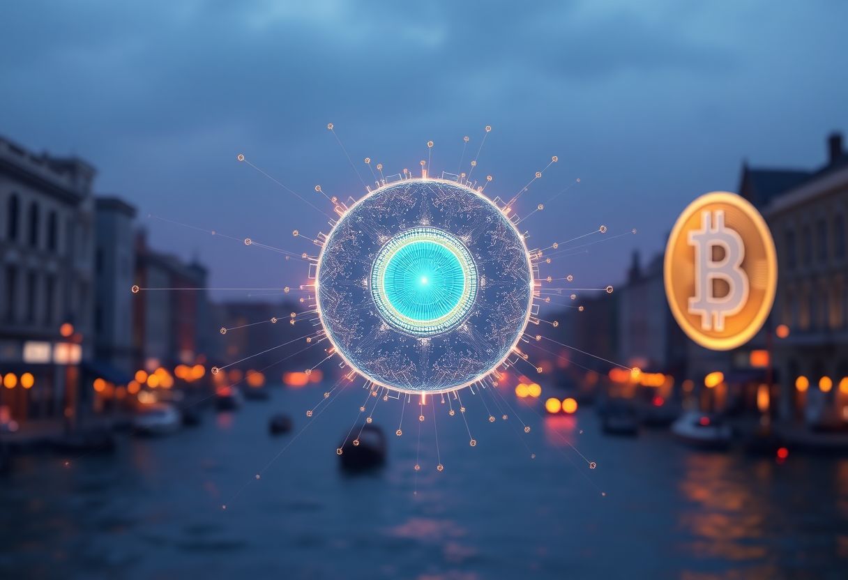 Editorial illustration for: Venice Token Bucks the Selloff