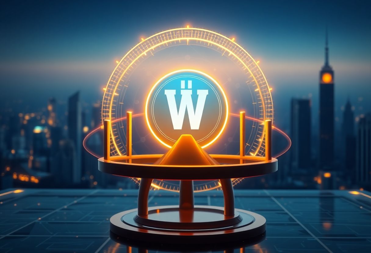 Editorial illustration for: Worldcoin Climbs as Crypto Rebounds and AI Identity Legislation Heats Up